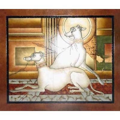 Lite Source LP-1508 The Dogs"Twin Dogs" Painting