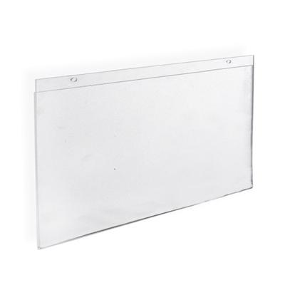Azar 162709 Horizontal Wall Mount Sign Holder, 10 Count