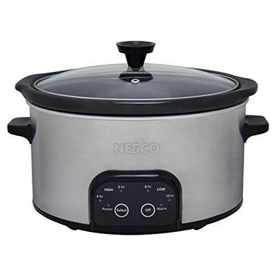Nesco DSC-6-25 Slow Cooker, 6 Quart, Silver