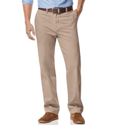 Nautica Big and Tall Men's Pants, Anchor Flat Front Twill Pants - True Khaki