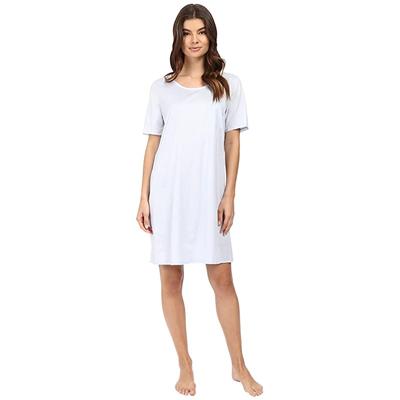 Hanro Cotton Deluxe S/S Big Shirt (Blue Glow) Women's Pajama