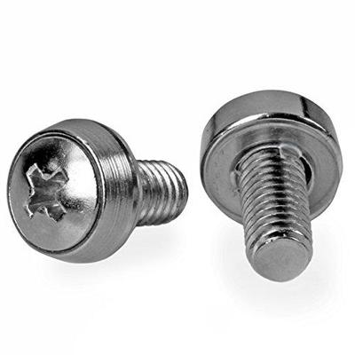 StarTech .com 50 Package M6 Mounting Screws for Server Rack Cabinet (CABSCREWSM6)