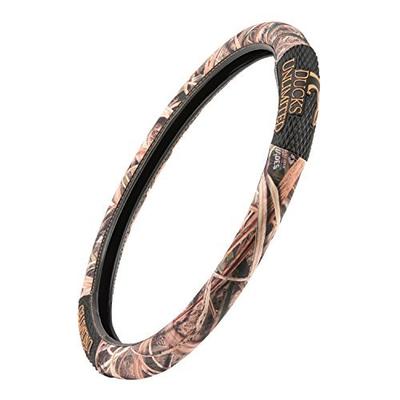 Ducks Unlimited Camo Steering Wheel Cover | Black/Shadow Grass Blades Hunting & Shooting Equipment,