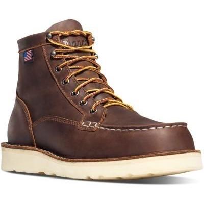 Danner Men's Bull Run Moc Toe 6" Brown Work Boot 8 D