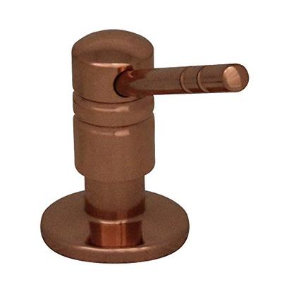 Whitehaus WHSD1166-PCO Discovery 4-Inch Solid Brass Soap/Lotion Dispenser, Polished Copper