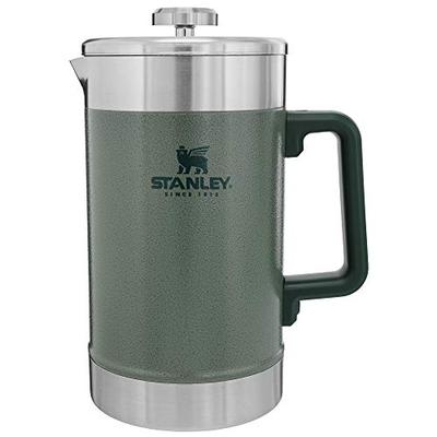 Stanley French Press 48oz with Double Vacuum Insulation, Stainless Steel Wide Mouth Coffee Press, La