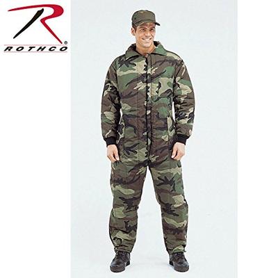 Rothco Insulated Coverall, Woodland Camo, Small
