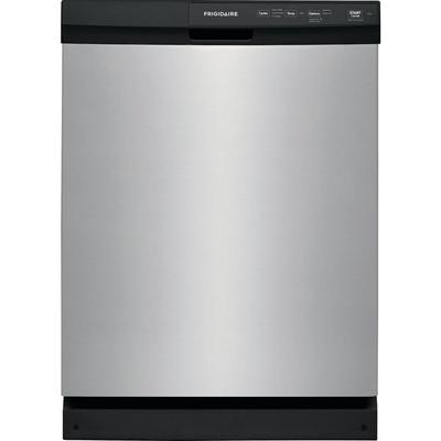 Frigidaire 24 in. Built-In Front Control Tall Tub Dishwasher in Stainless Steel, 60 dBA, Silver