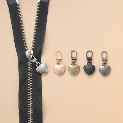 5pcs Detachable Metal Zipper Puller Universal Instant Repair Kit Zipper Sliders Head Repair Kit For Clothing Jacket Sewing Tools